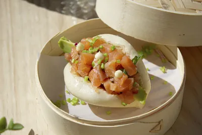 Bao de salmón